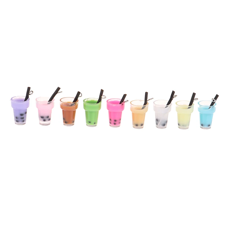 Mini Ice Cream Milkshake Lemon Milk Fruit Tea Water Cup Strawberry Cups Miniatures Dollhouse Accessories Kitchen Toys 1-5pcs