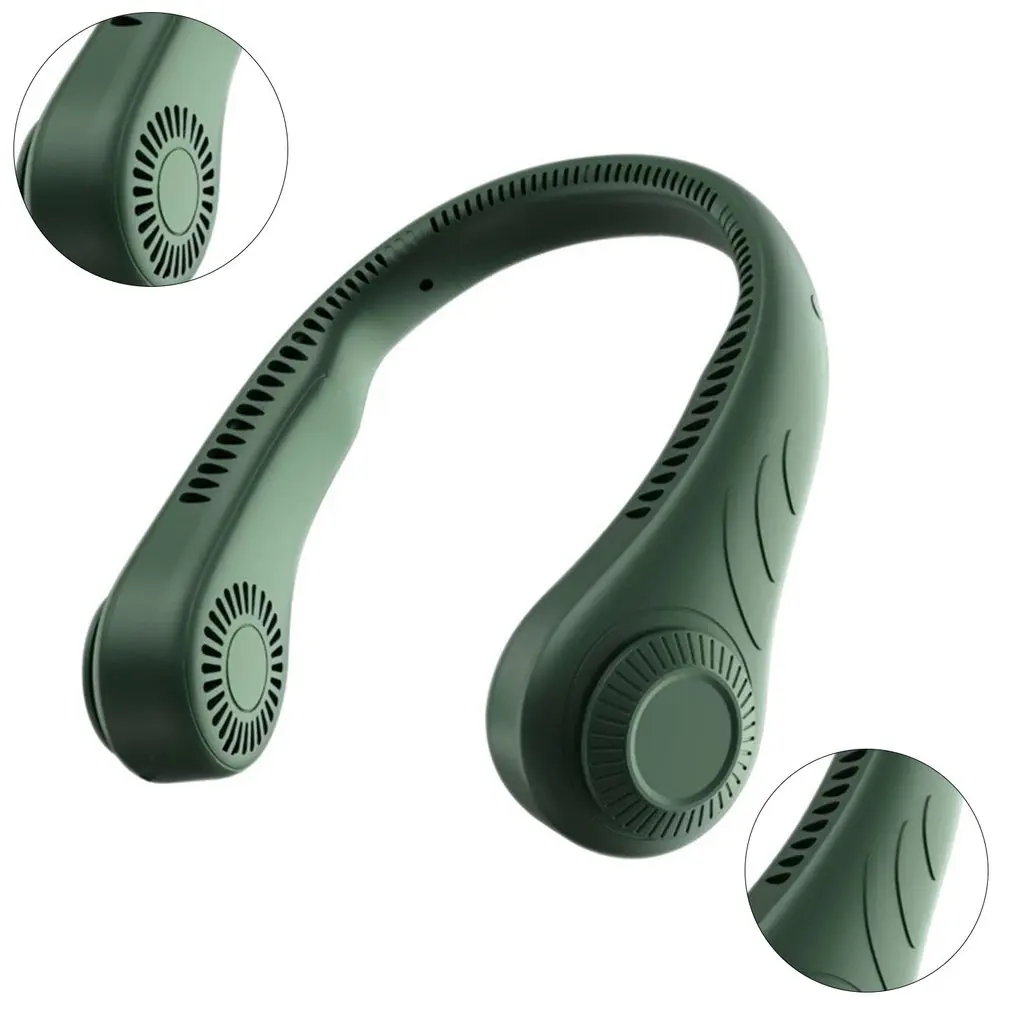 Przenośny wentylator wiszący na szyję bezłopatkowy wentylator osobisty poręczny z pałąkiem na kark bezlistny wentylator USB wentylator ładowalny Mini wentylator dla Xiaomi