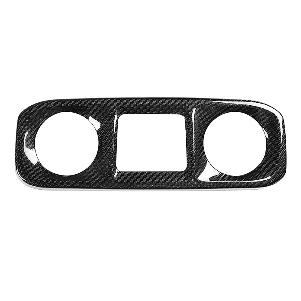 Real Carbon Fiber Dashboard AC Air Conditioner Triple Gauge Pod Holder Cover Panel For Mercedes BENZ W464 G63 G500 G550 2019-20