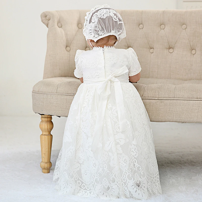 Baby Girls Dress New Elegant Princess Dress Infant Dresses Baptism Costume Baby Birthday Wedding Party Dress Prom Evening Dress