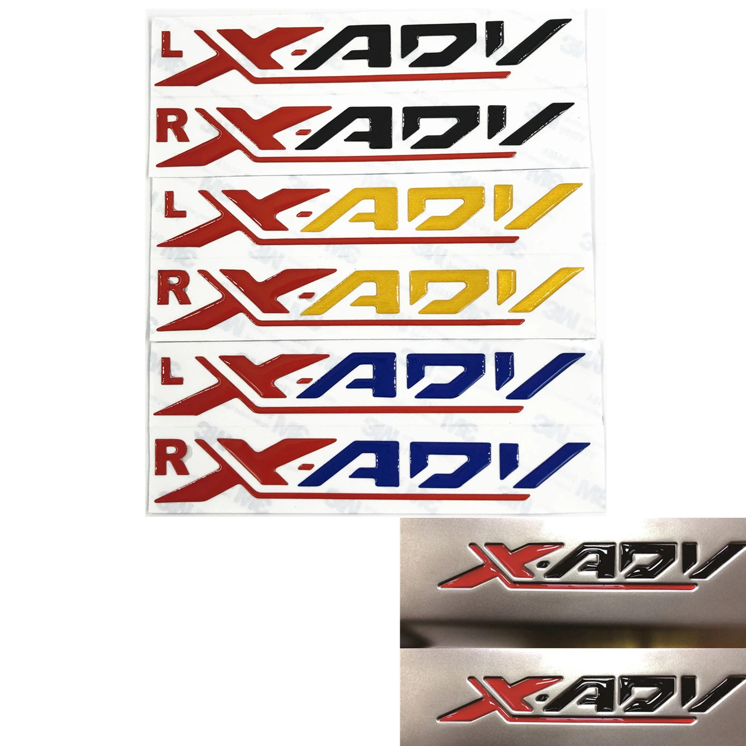 For Honda XADV xadv 750 3M Reflective light logo Sticker side pane Colour Decal with logo