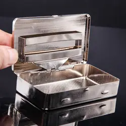 2021 New Thin American Eagle Metal Cigarette Case Boxes Automatic Cigarette Tobacco Case Drop Shipping