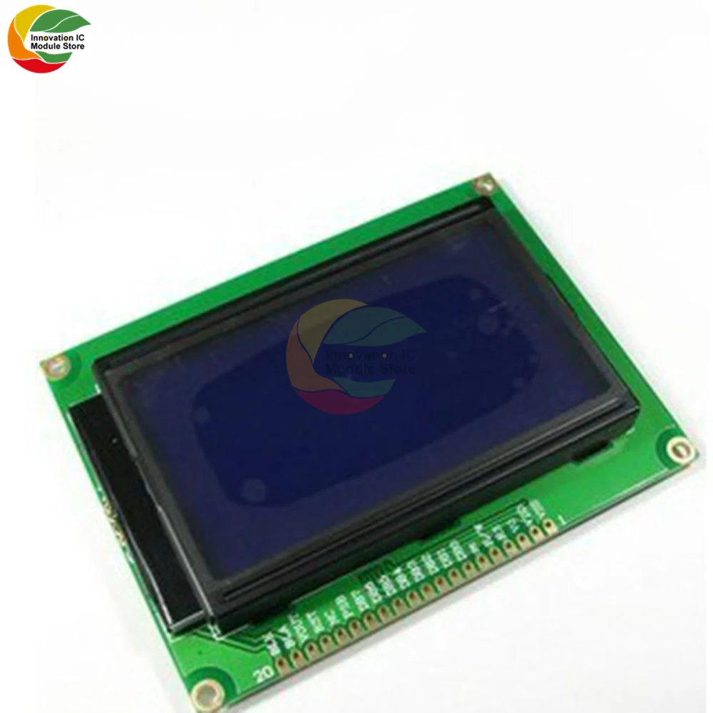 Ziqqucu 128X64 Chấm Bi Đồ Họa 12864 Màn Hình LCD Module Hiển Thị Đèn Nền ST7920 IIC I2C SPI Cho Arduino Raspberry Pi STM32 3D Máy In