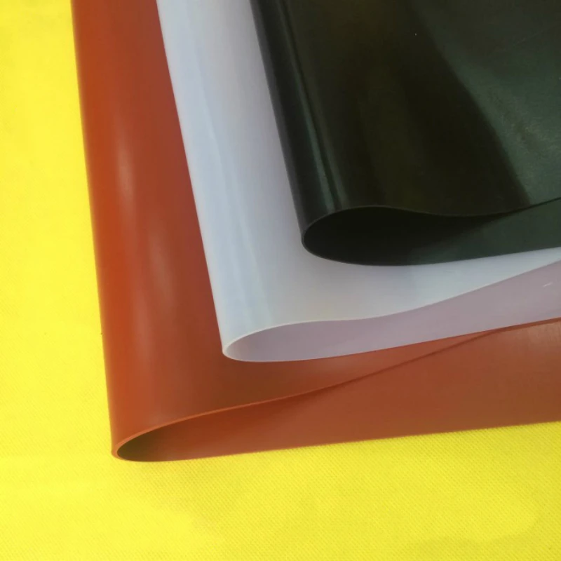 Red/Translucent/Black Silicone Rubber Sheet 500x500mm 1mm Silicone Sheeting for Vacuum Press Oven Heat Resistant Silicone Matt