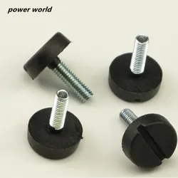 6pcs/lot Adjustable Feet Furniture mat Screw-in Base for black cabinet Table Floor Protector