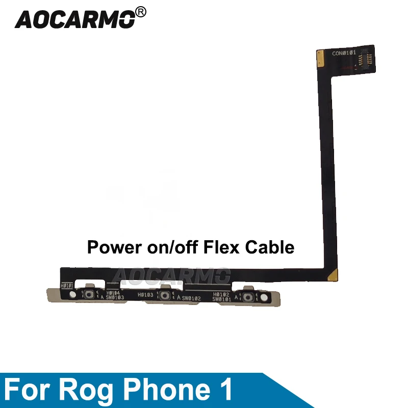 

Aocarmo For Asus ROG Phone 1 ZS600KL Power On Off Volume Button Flex Cable Replacement Parts