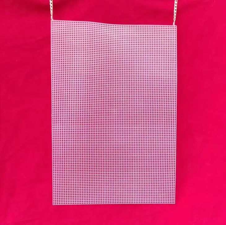 60*42CM Plastic Mesh Cloth Bag Rug Thread Hook Craft Supplies Diy Handcraft Latch  Accessory Durable Grid About