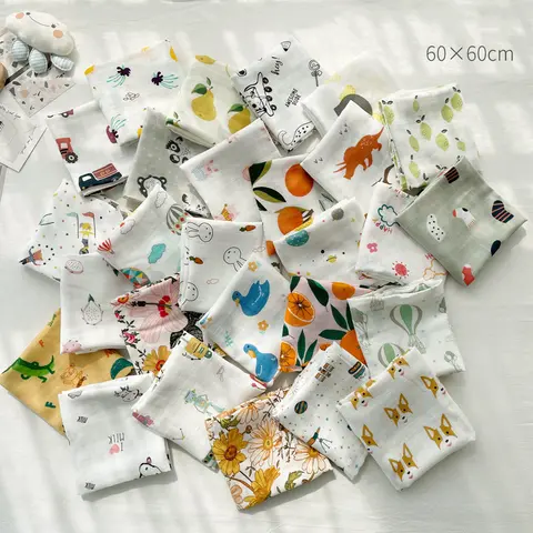 신생아용 부드러운 목욕 타올, 다용도 아기 턱받이, 트림 천, 아이 스카프, 손수건, 새로운 색상 아기 담요