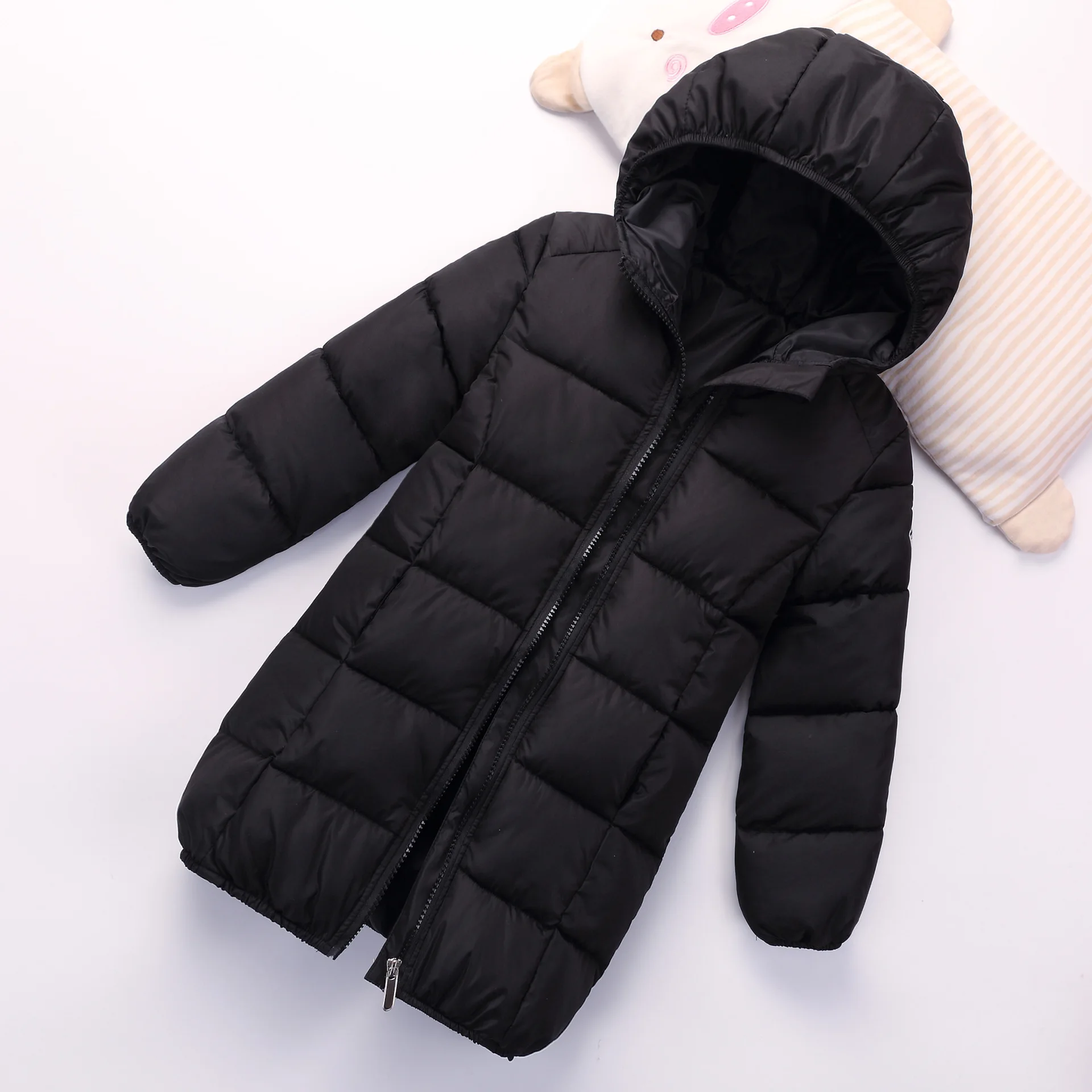 

Boys And Girls Winter Down Parka Long style Children's Cotton-padded Coat