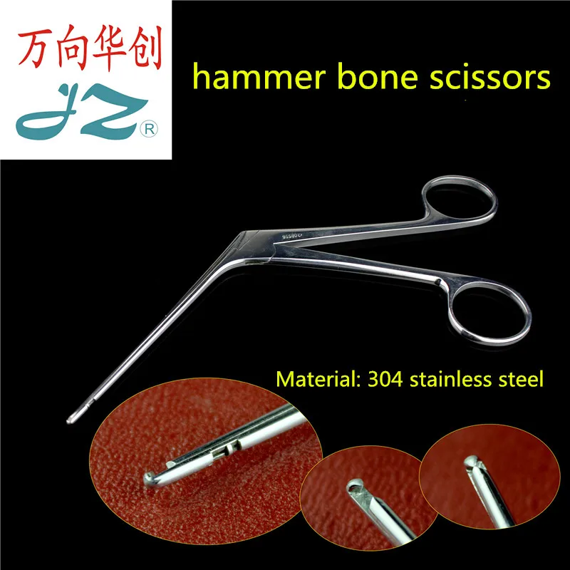 JZ Otorhinolaryngology microscopic Surgical instrument mallet head scissors bone nippers Gun type mallet bone stapes arch cutter