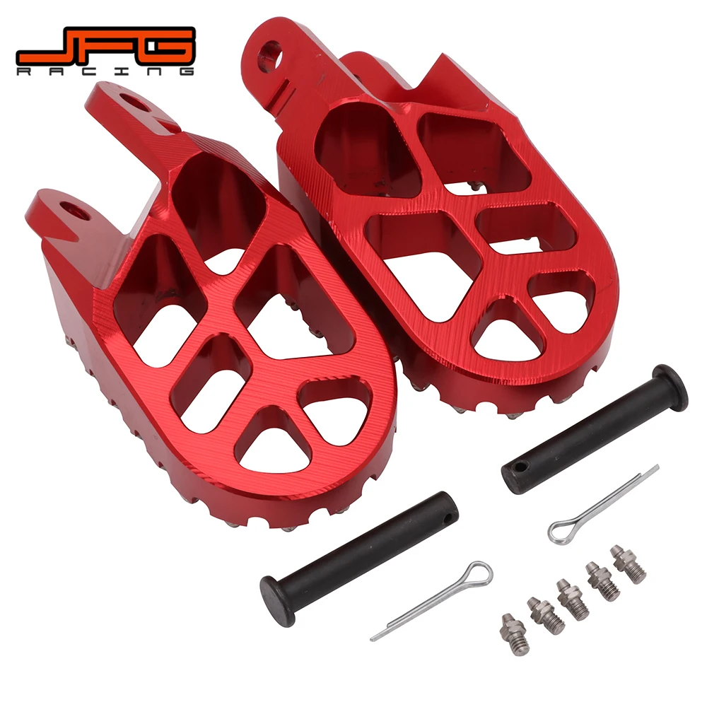 Motorcycle CNC Foot Pegs Pedals Rests For HONDA CR80R  CR85R CRM250 XR250R XR400R XR600R XR650L XR650R CRF230L CRF1000L 96-2024