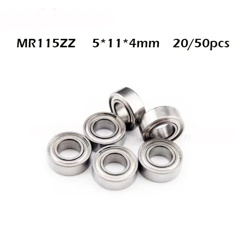 

MR115ZZ Bearing ABEC-1 (20/50PCS) 5*11*4 mm Miniature MR115 ZZ Ball Bearings L-1150ZZ Y04 MR115Z