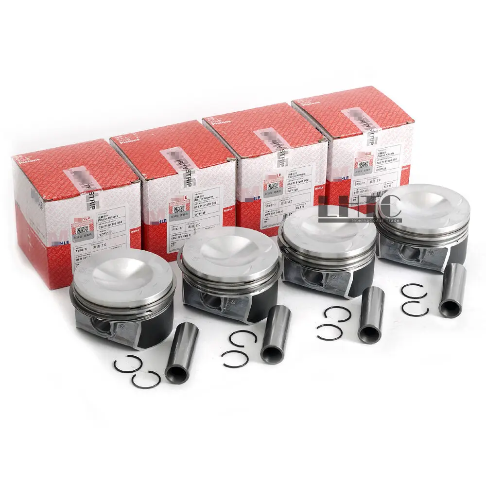 4pcs Engine Pistons & Rings Φ20mm / 82.5mm For VW GTI MK5 MKV Audi A3 A4 2.0 TFSI EA113 BPY BWA