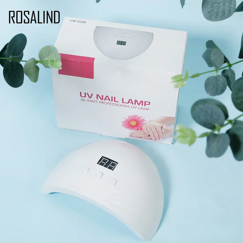 

Rosalind Professional Nail Polish LED Lamp White Color 36W Manicure Apparatus Phototherapy Lamp Quick Dry Nail Gel Dryer Lamp