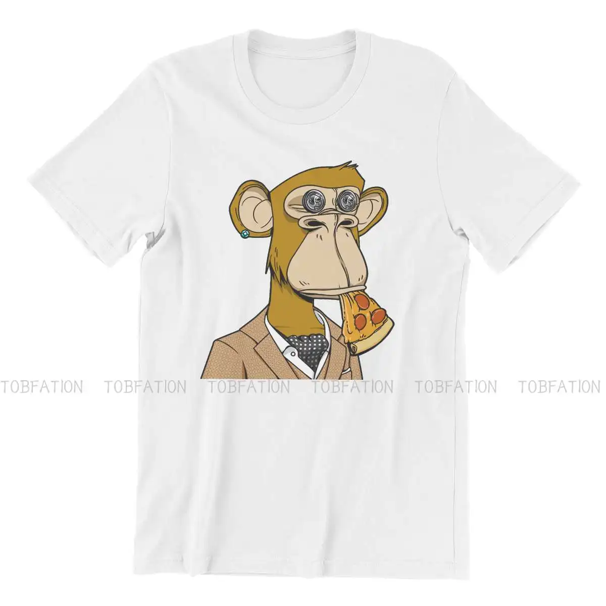 NTF Non-fungible Token Bored Ape Yacht Club #8461 T Shirt Classic Punk High Quality Tshirt Large O-Neck  Men Clothing