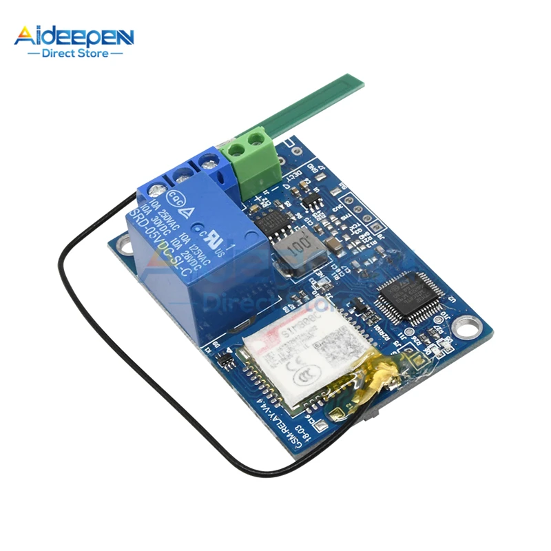 1 Channel GSM SIM800C Relay Module SIM800C STM32F103CBT6 Antenna 2G Network For Arduino Smart Home SMS GSM Remote Control Switch