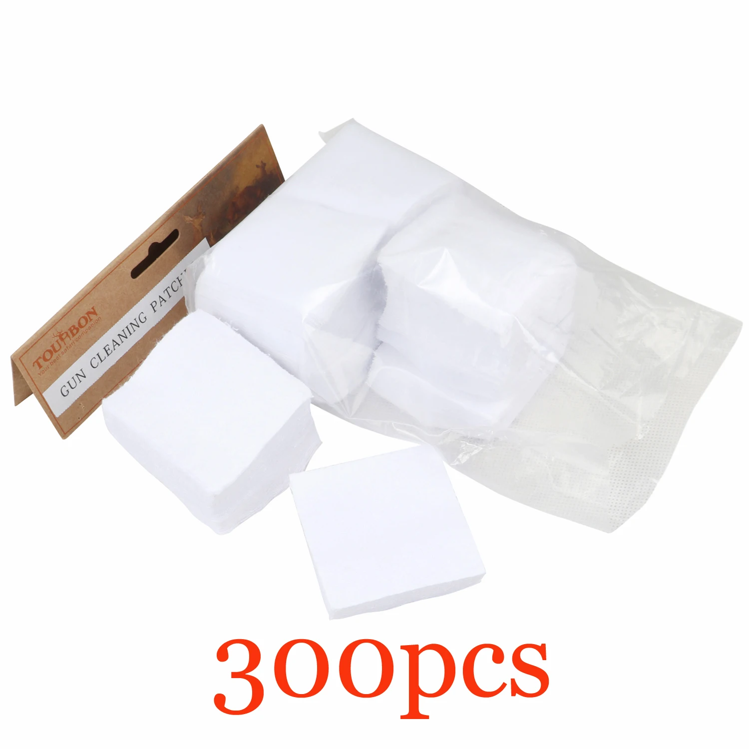 Tourbon-parches de algodón para limpieza de pistola y Rifle, kit de protección para calibre 38-.45, 2-300 "X 2-1/4", 1/4 unidades - imagen 3