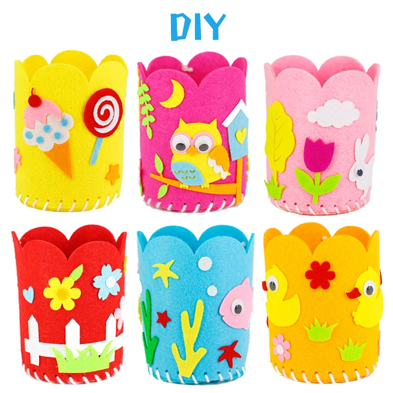 8 Kinds Creative 3D EVA Foam Sewing Decoration Cloth Making Pen Holder Handmade Craft Colorful Stickers Kids Children DIY Toys