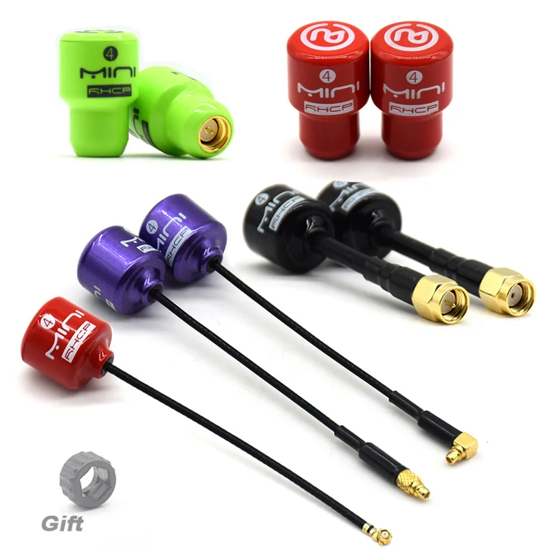 Lollipop 4 High Gain RHCP MINI Antenna 5.8G 2.8dBi SMA / RP-SMA / MMCX / UFL For RC FPV Transmitter Receiver Racing Drones DIY