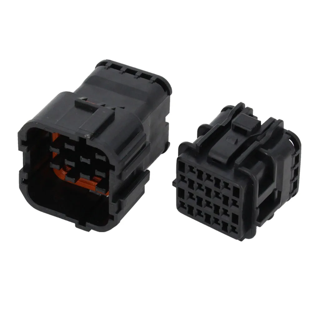 14 Pin jacket male and female connector black plastic car connector with terminal DJ7141Y-2-11 / 21 14P connector