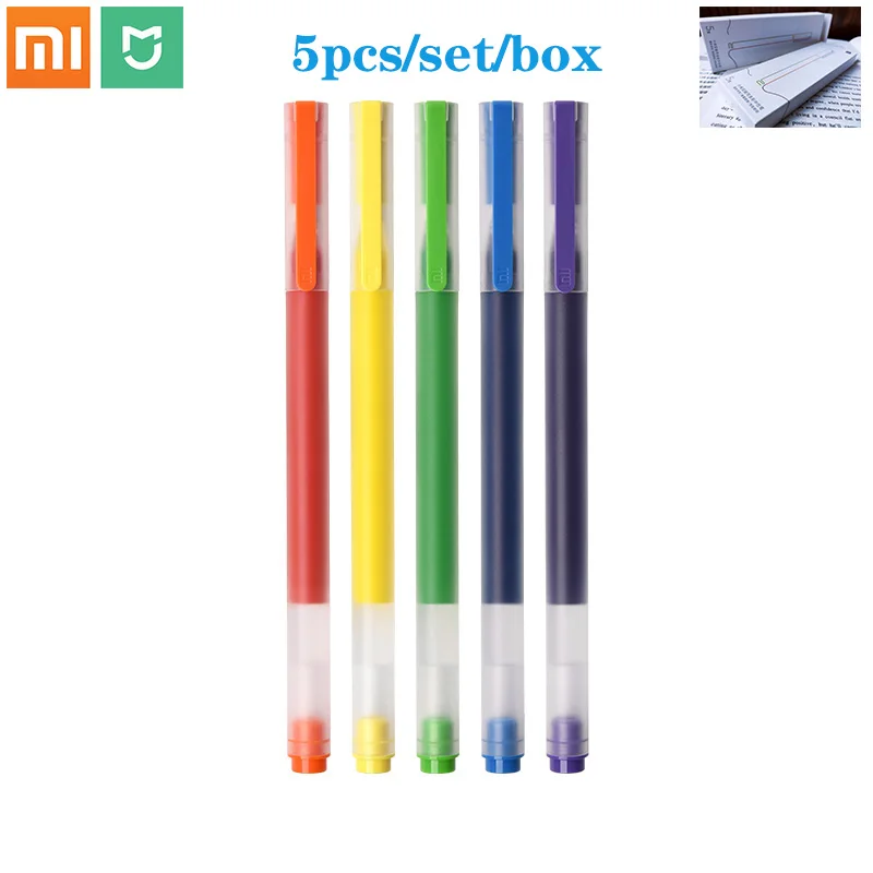 Xiaomi-Bolígrafo Original Mijia, pluma neutra para firmar, 9,5mm, 0,5 tinta lisa, recarga roja o negra, MiKuni, tinta japonesa para aprendizaje en