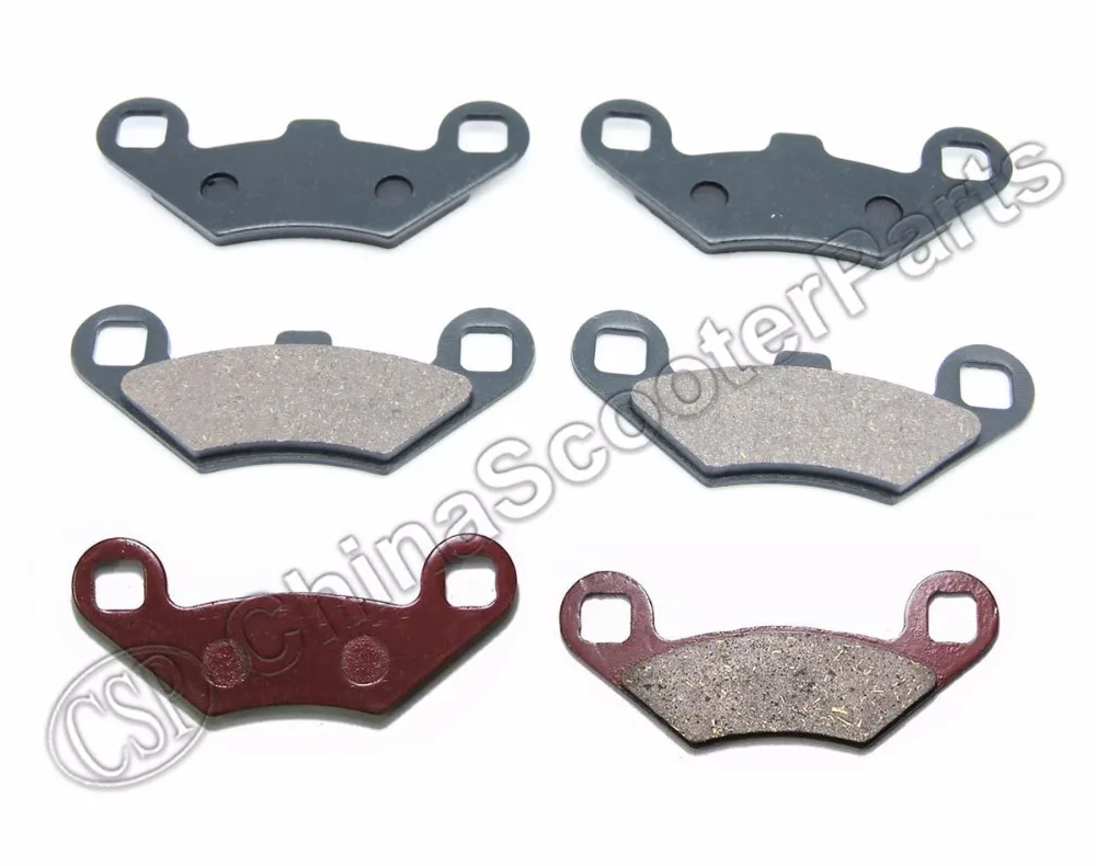 

3 Pairs Semi-metallic non-asbestos FRONT & REAR BRAKES BRAKE PADS For 2009 2010 2011 2012 POLARIS 500 SPORTSMAN EFI HO