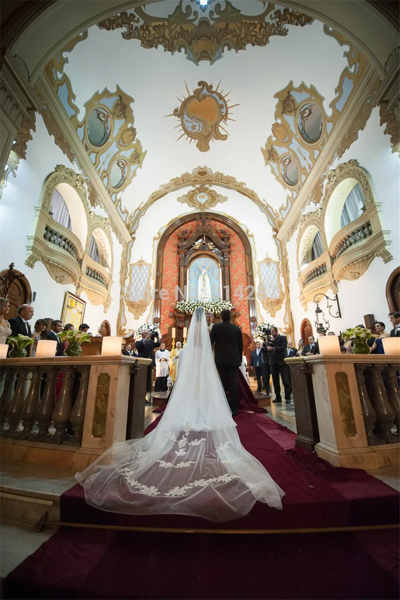 Romântico vestido de noiva alta renda apliques manga cheia longo uma linha vestidos de casamento vestido noiva 2018 nova moda