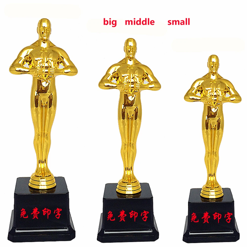 multi  size Oscar Statue,Oscar Trophy, Rea Oscar Trophy 19cm 24cm 27cm Hollywood Oscar Party Favors Award