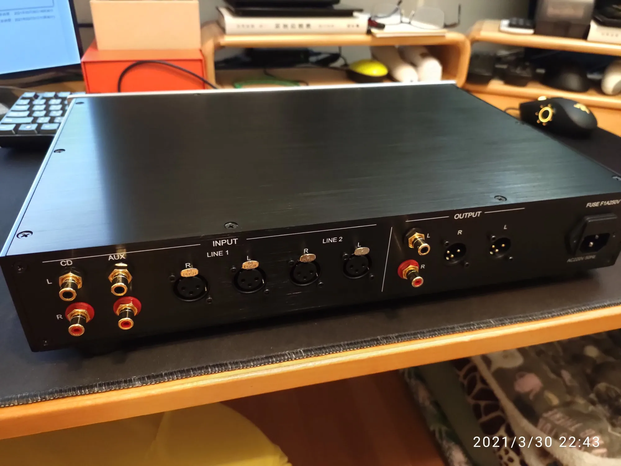 Copy PASS 1.7 Preamp Level FET full Balance Preamp Perth HIFI Preamplifier All Aluminum classic 40W type-R transformer