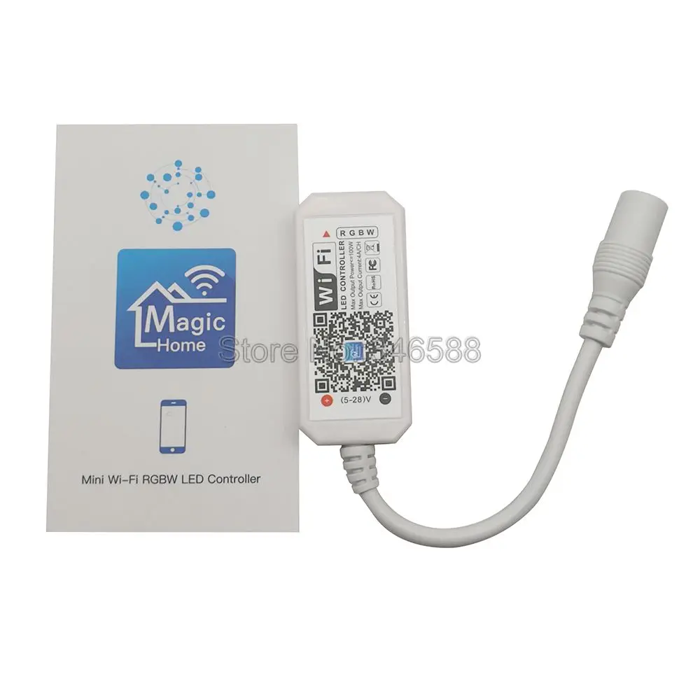 Imagem -05 - Magic Home-mini Controle para Rgbw dc 524v Controle por Aplicativo Alexa Google Home Controle por Voz para 5050 Rgbw Tira 12v