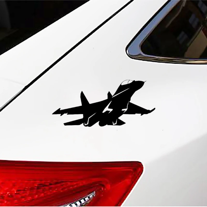 10374# Vinyl Decal Su-27 Aircraft Car Sticker Waterproof Auto Decors Car Styling Car Accessories Pegatinas Para Coche