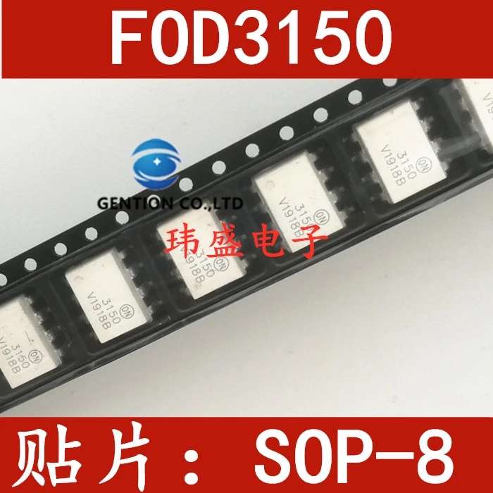 10PCS FOD3150 SOP-8 FOD3150SD SMD licht kupplung photoelektrische koppler F3150 in lager 100% neue und original