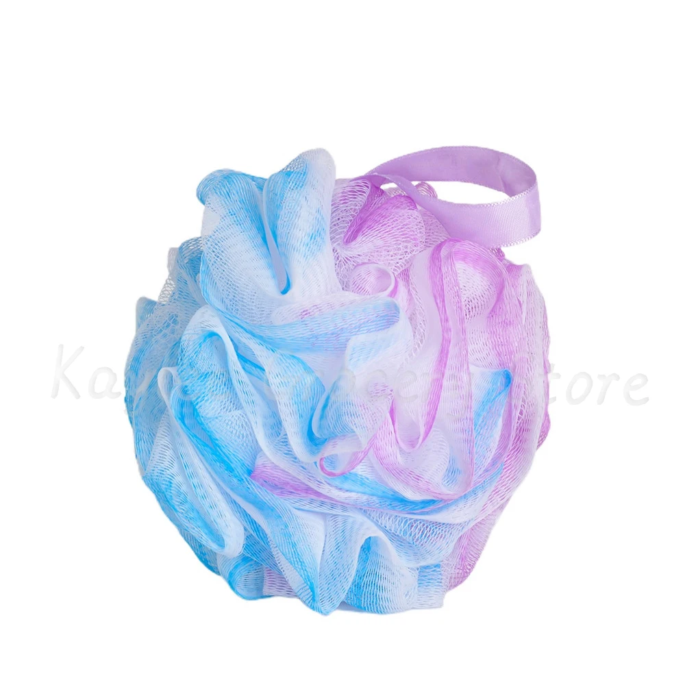 4PCS ฟองน้ำอาบน้ำ Loofah Scrubber Pouf-Loofa Luffa Loofah อาบน้ำพัฟ-Lufa ฟองน้ำสำหรับ Beauty ชุดว่ายน้ำชุด4สี