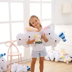 Cojín de sofá con forma de diente para niños y niñas, almohada de peluche, muñeca bonita, juguetes suaves dentales, regalo para dentistas