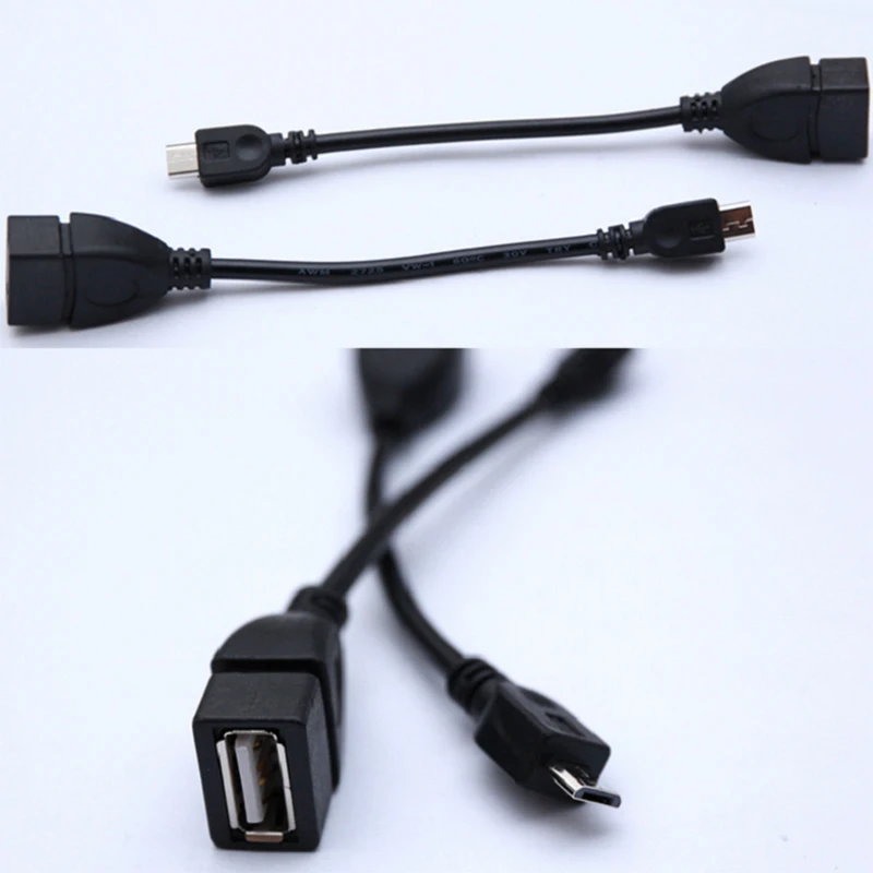 كابل V8 OTG microUSB إلى USB أنثى كابل microUSB OTG V8 OTG لنقل بيانات الهاتف أندريو