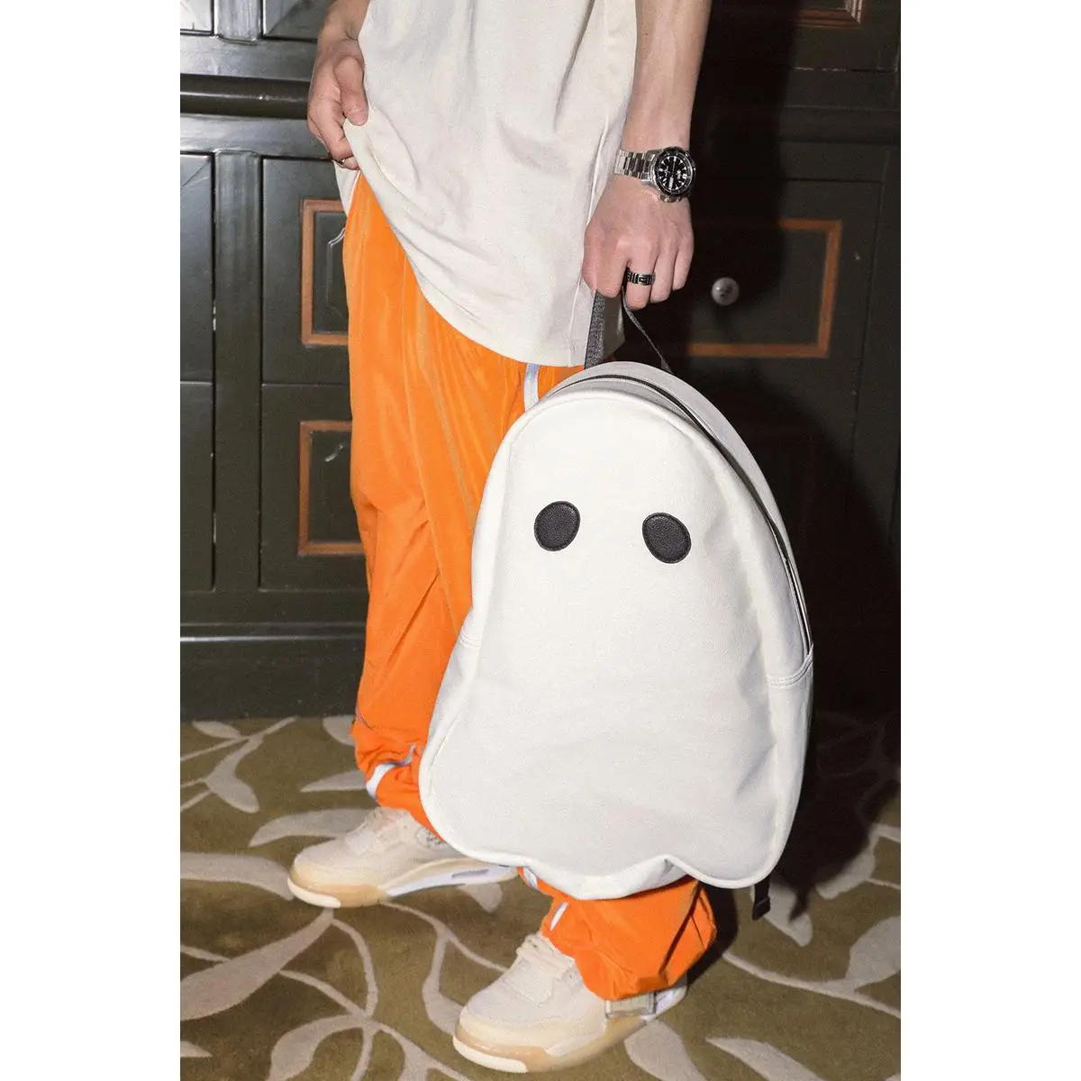 Rugzak Ghost Halloween Tas Pu Unisex Solid Softback Fashion Euro-Amerika Stijl Hoge Capaciteit Rugzak Straat Stijl