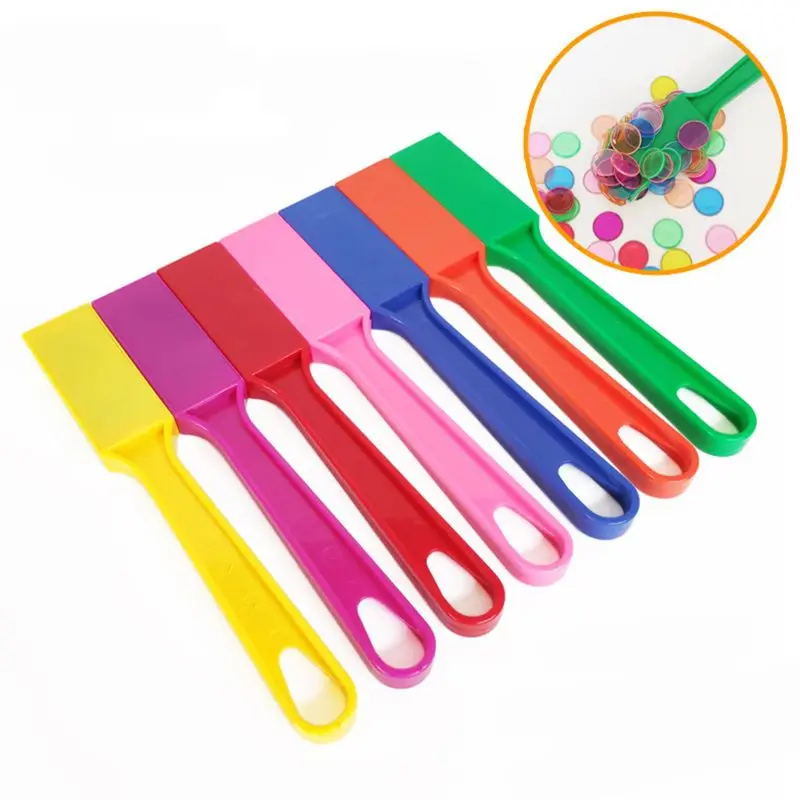 【Time-limited Promotion】Montessori Learning Toys Magnetic Stick Wand Set With Transparent Color Counting Chips With Metal