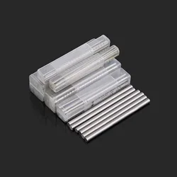 10Pcs 0.6mm-7.9mm Dia HSS Steel Round Solid Rod Bar 150mm Length All Size HRC 60 - 62