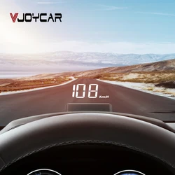 Vjoycar VH60 Car Head Up Display HUD Gauge Auto Display with Phone Number Plate Overspeed Alarm Windshield Projector RPM PK A100