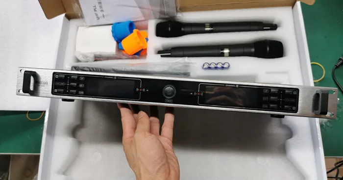 TKG TURE DIVERSITY-auriculares inalámbricos, audífonos profesionales con micrófono de cabeza UR-3000-H, 640-690MHz