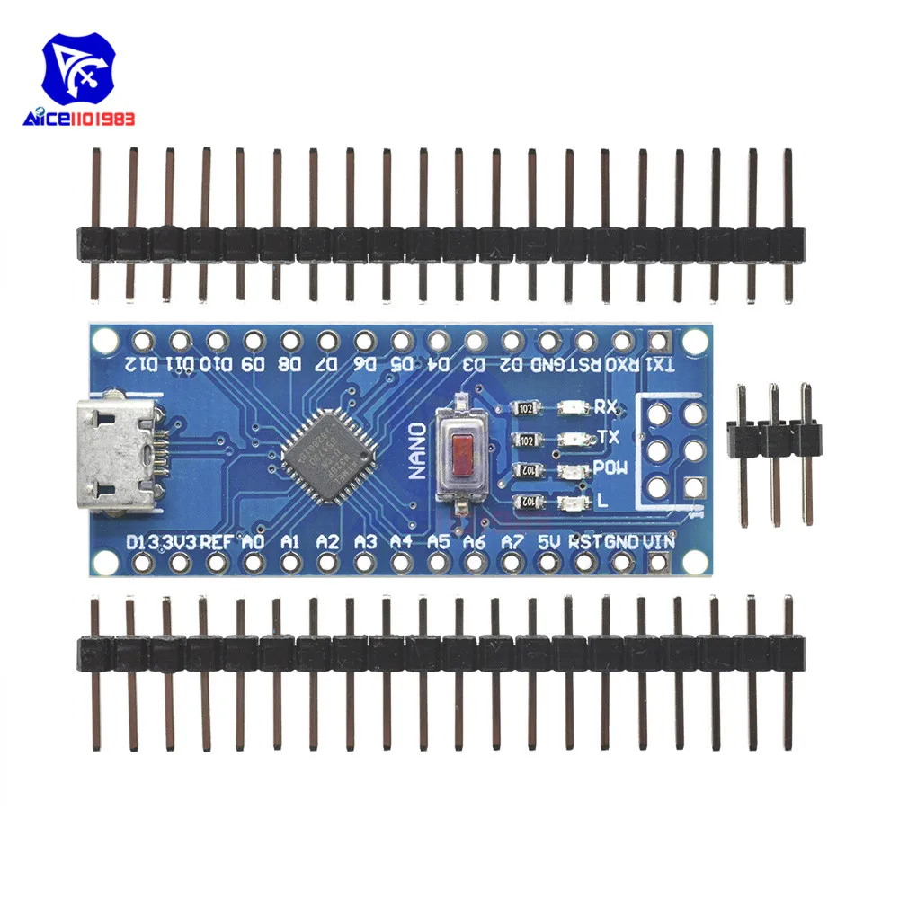 Diymore Micro USB Adapter CH340 Nano V 3,0 ATMEGA328P-MU ATMEGA328 Mikrocontroller Module Development Board für Arduino