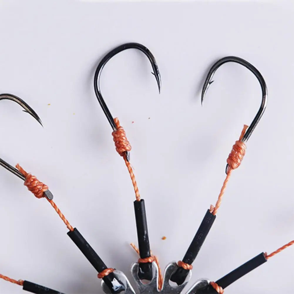 8Pcs/set Carbon Steel 6#-15# Fishing Hook Eight Claw Hook Fishing Circle Hooks Fly Dish Fishing Tackle Fishhook