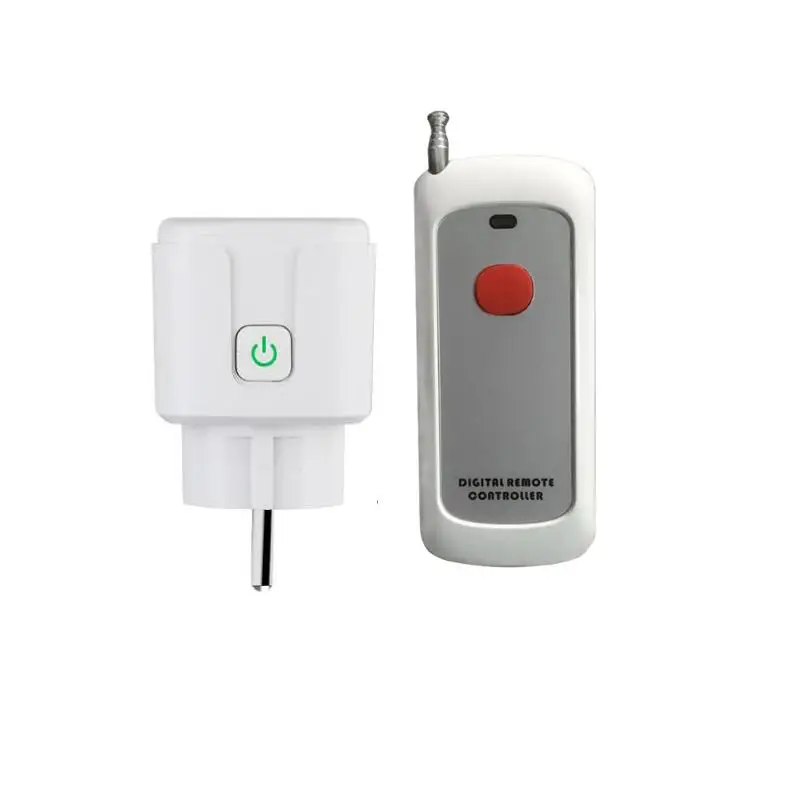 RF Remote control  socket  AC 220v European standard plugs with  transmitter   EU Standard 433mhz Universal power on/off 100m