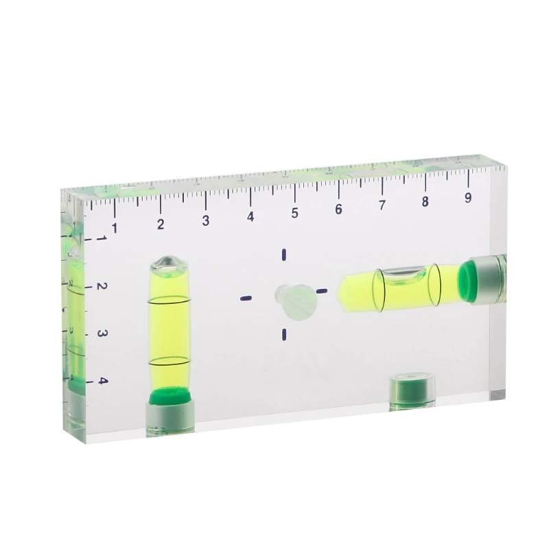 High Precision Transparent Two Direction Magnetic Level Bubble Mini Spirit Level Drop Ship