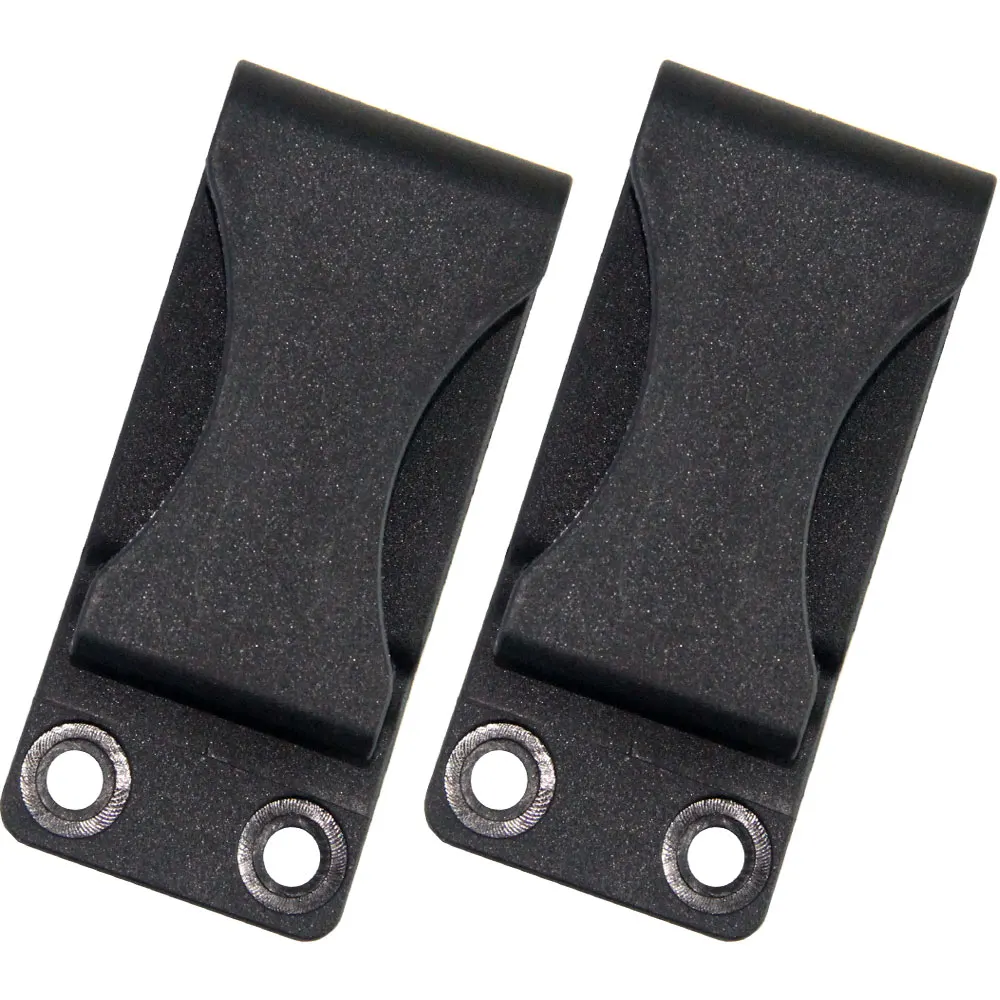 Qinggear-preto Kydex Holster Belt Clip Loop com Parafusos Acessório Faça Você Mesmo Pacote de Peças de Ferramentas Bainha