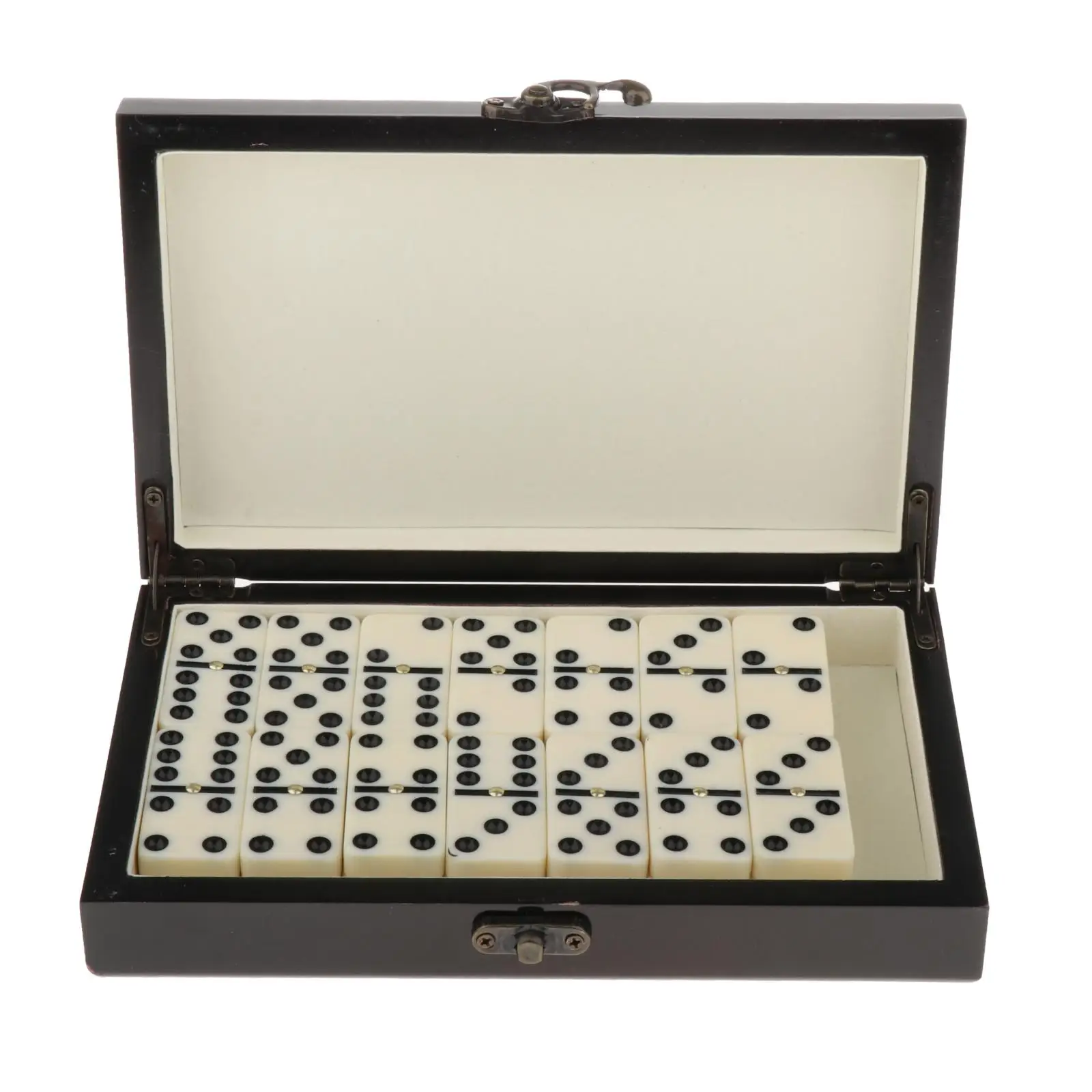 Retro Domino Traditional Travel Board Games for Adults And Kids, Comes with Wooden Box, Easy to Store And Carry