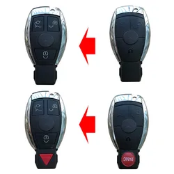 RMLKS 3 4 Button Smart Car Key Shell Remote Key Fob Case For Mercedes Benz C E Class 2010 2011 2012 2013 2014