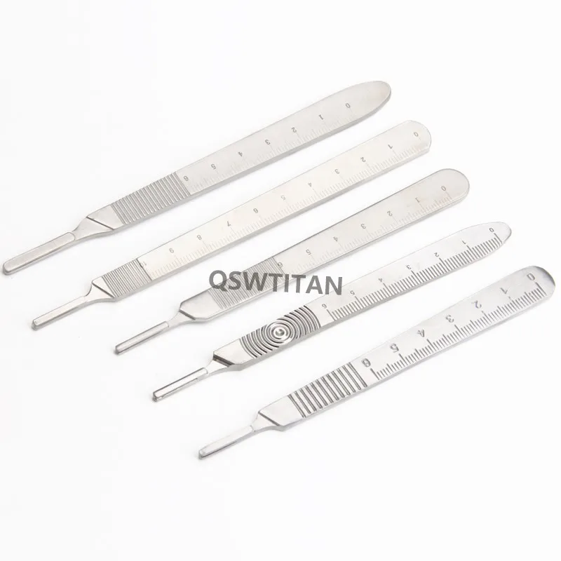 Titanium Blade Handle Bard-parker blade handles stainless steel ophthalmic surgical instrument Pet surgical instruments