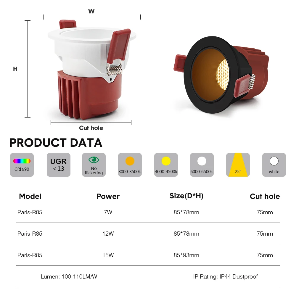 Imagem -06 - Lâmpada Led de Teto em Formato de Favo de Mel Luz Regulável para Quarto Sala de Estar Corredor 7w 12w 15w Novo 2023