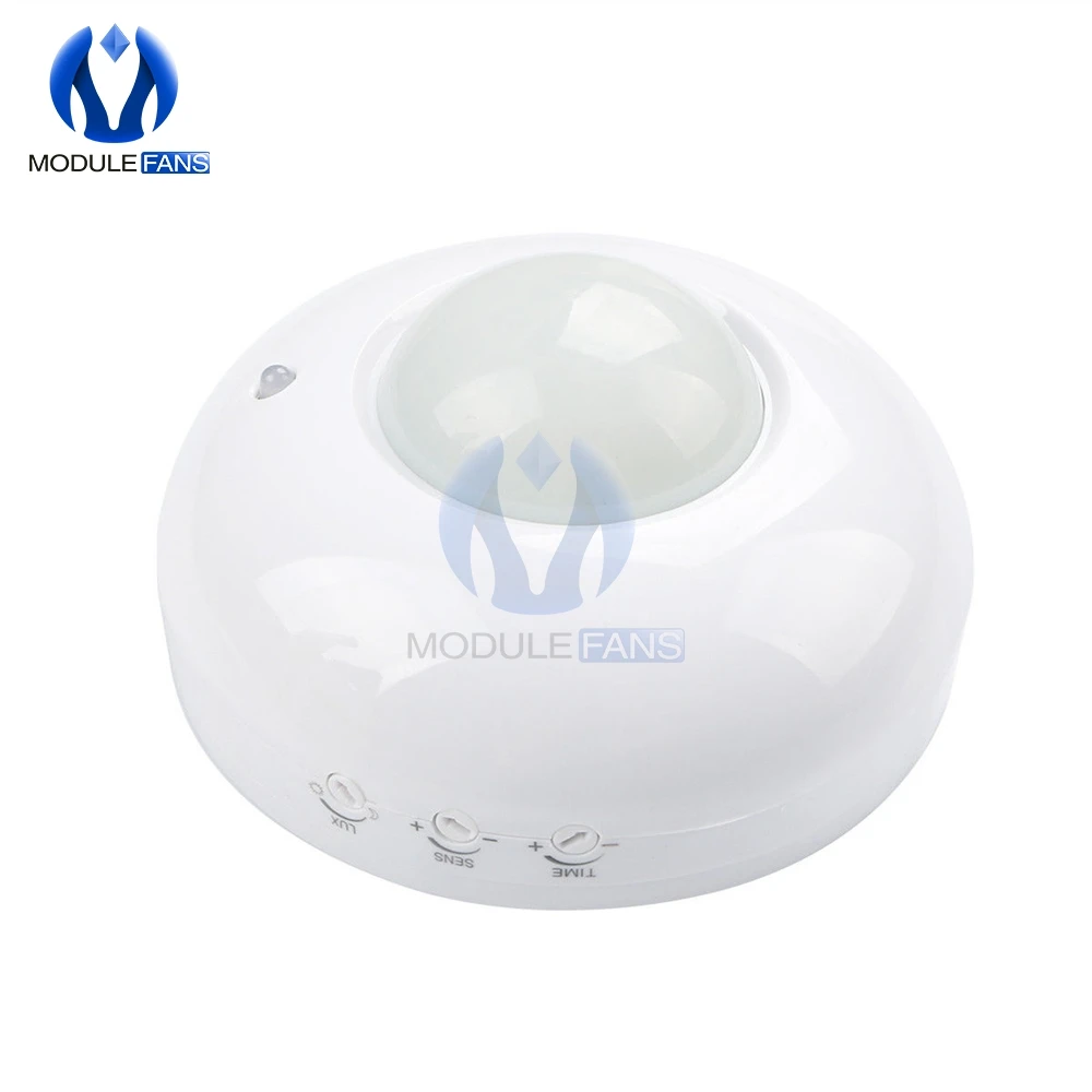 LED Motion Sensor Automatic Infrared PIR Infrared Detector 360 Degree Time-Delay Motion Sensor Switch AC 110V 220V